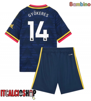 Arsenal Viktor Gyokeres #14 Seconda Maglia Bambino 2026-27 Manica Corta (+ Pantaloni corti)